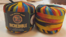 Lion Brand INCREDIBLE Vintage Ribbon Yarn 203 City Lights 2 Balls Skeins