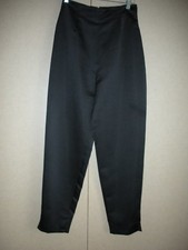 St John Black Satin Pants