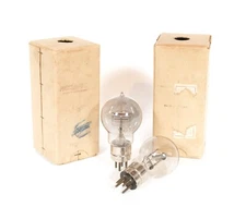 Two (2) Marconi Radio Pip Top R Valves * Good Filament Tubes, With Boxes