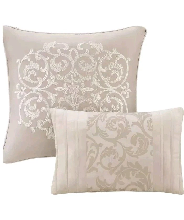 510 Design Quilted Comforter Set 8 Piece Size King Color Natural Beige - Image 2 of 4