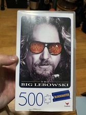 The Big Lebowski Movie 500 Pc Puzzle in Plastic Retro Blockbuster VHS Case NEW