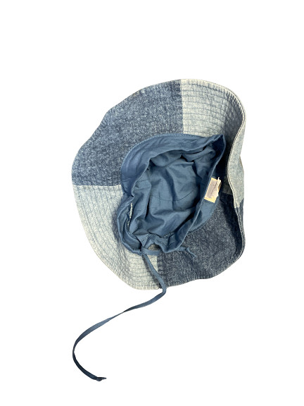 Vintage denim patchwork universal thread bucket h… - image 4
