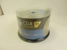HP Lightscribe CD-R Discs 50 PK 52X 700 MB 80 Min Music NEW SEALED
