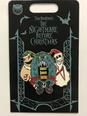 Disney Haunted Mansion Holiday Nightmare Christmas Santa Jack Oogie Le Pin Ebay