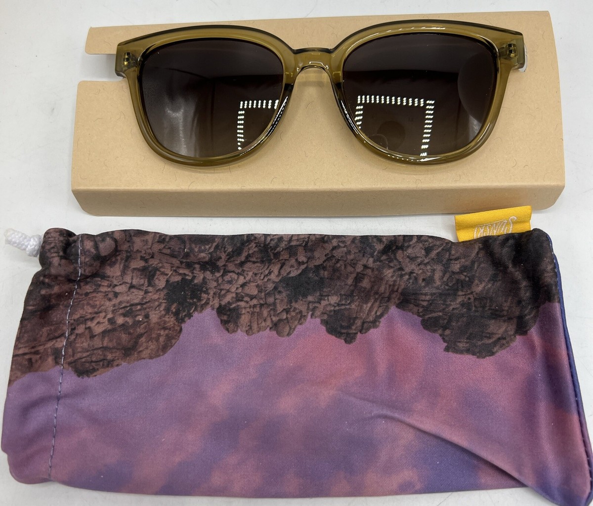 Sunski Miho Sunglasses Seaweed Sepia Lens Polarized Recycled