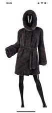 Mink Fur Coat Colour Antracite Size 8-12