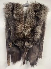 Fox Full Body Fur Stole Wrap Scarf Vintage Glam 1940’s Hollywood Starlet