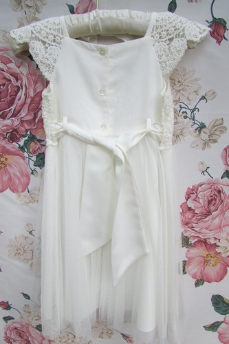 BNWT Ivory Cotton Estella Bridesmaid Party Occasion Dress Age 2-3 MONSOON €60 - Picture 9 of 14