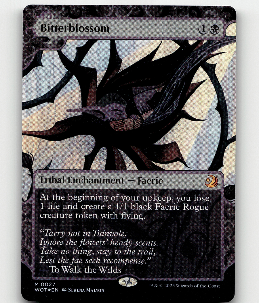 FOIL - MTG Bitterblossom 27 - Wilds of Eldraine: Enchanting Tales