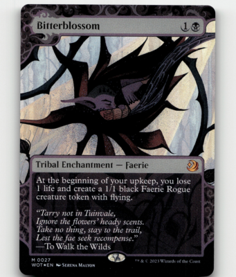 FOIL - MTG Bitterblossom 27 - Wilds of Eldraine: Enchanting Tales