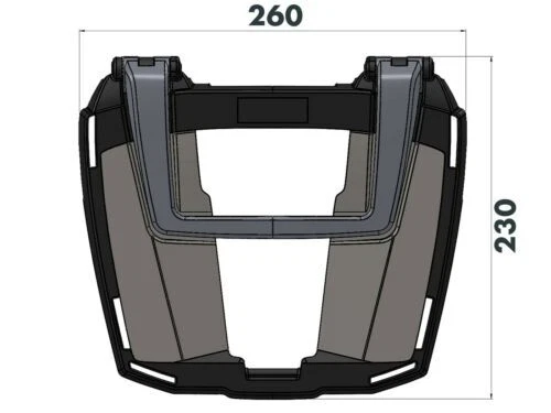 Kymco Xciting S 400i ABS (2019 Easyrack Superior Caja Portador - Negro - Imagen 2 de 8