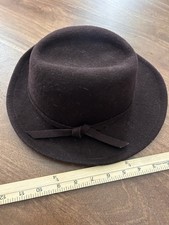 1980s Brown Wool Hat Street Smart by Betmar - Wide Brim Winter Hat...Made In USA