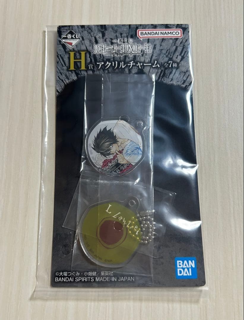 DEATH NOTE Ichiban Kuji H Prize Acrylic Charm L