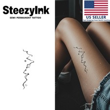 SteezyInk temporary tattoo Flow Through last upto 2 weeks 2 x 7 inch