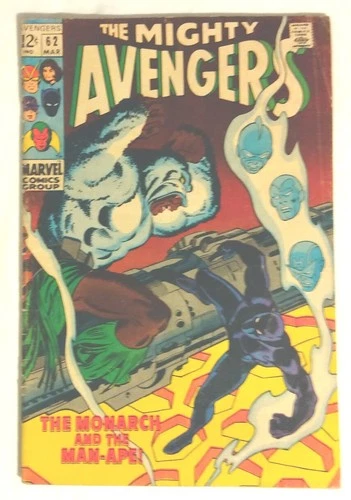 Avengers #62 1969 Vintage Marvel Comic First Man-Ape M'Baku Black Panther