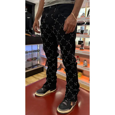 Waimea embellish stacked denim