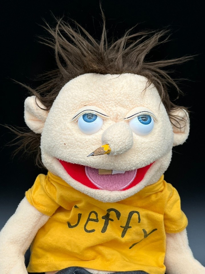 SML Rapper Jeffy Hand Puppet with Helmet & Gold Tooth ~21 Inches | eBay