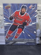 24-25 Upper Deck CHL Colby Barlow SP Stars Silver Outburst 🚨🚨🚨 Winnipeg Jets 