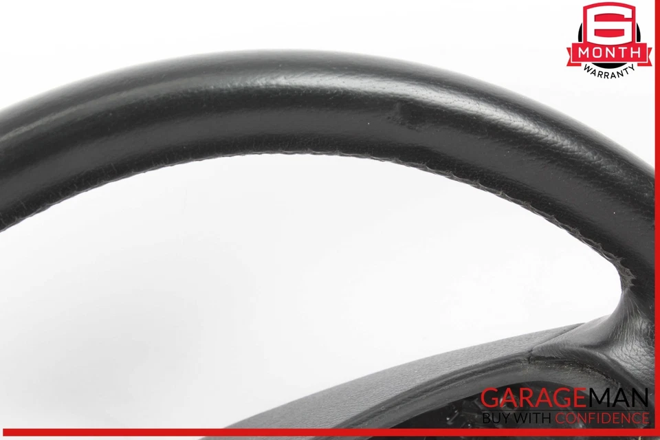 00-03 Mercedes W210 E320 E430 CLK320 4 Spoke Driver Steering Wheel Black OEM - Image 4 of 4