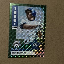 2022 Panini Mosaic Ryne Sandberg 1980s Stars Green Prizm #286