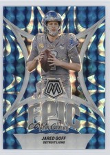 2024 Panini Mosaic Epic Performers Reactive Blue Prizm 42/99 Jared Goff 3do