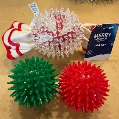 Dog Toys Pet Supplies Fetch Chew Balls Set of 3