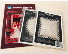 Lotto Artigianato Vintage Tatting DMC Festive Tatting NeedleMagic Twilling Kit NOS