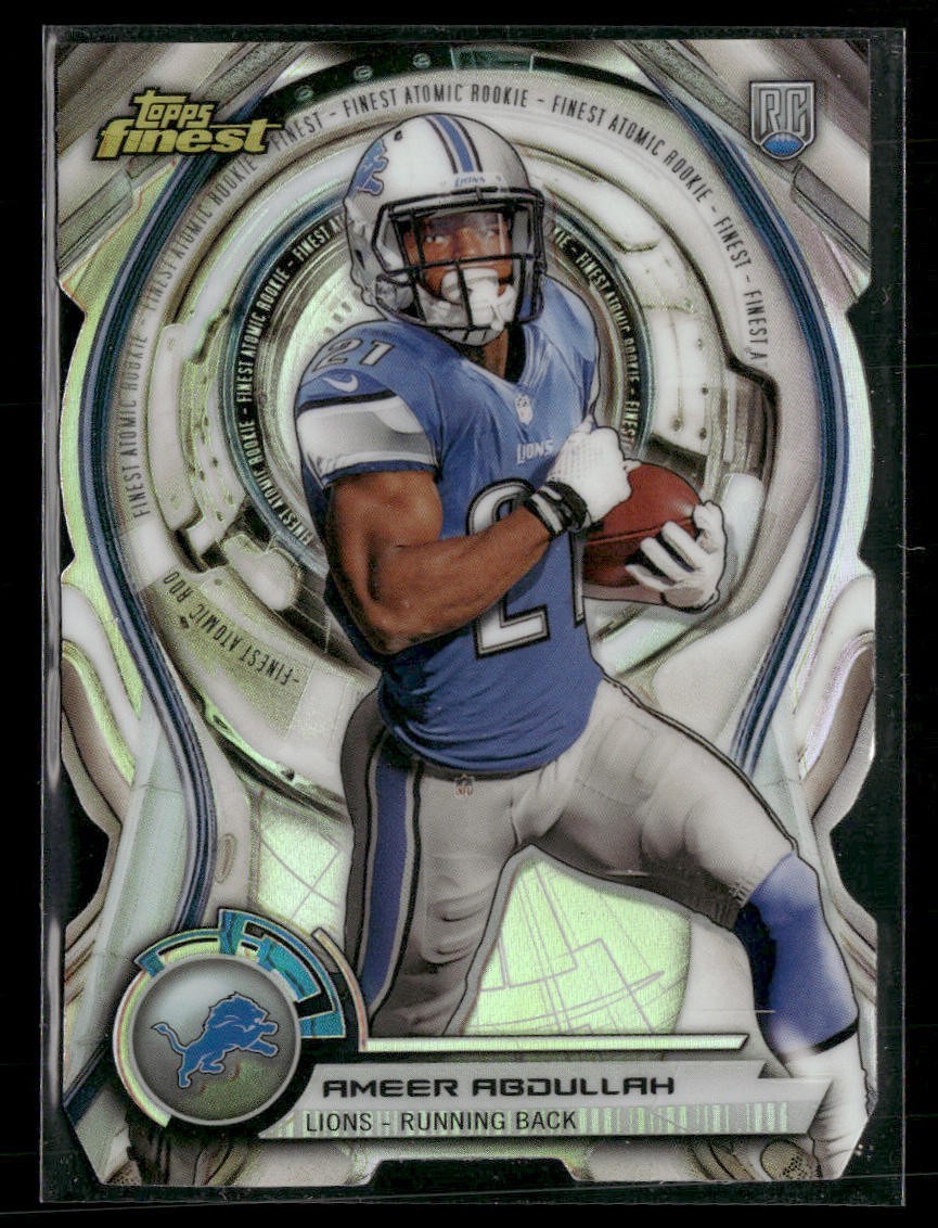 Ameer Abdullah Finest Atomic Rookie Die-Cut #AA Base