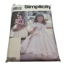 Simplicity Pattern  5216 Girls "Belle of the Ball" Dress Pattern Size 3,4,5,6