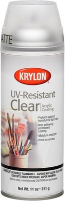 Krylon K01309 Matte Clear Spray 11oz UV Resistant