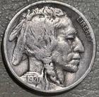 1920s Buffalo Nickel, nice original VG+ condition coin clear full date