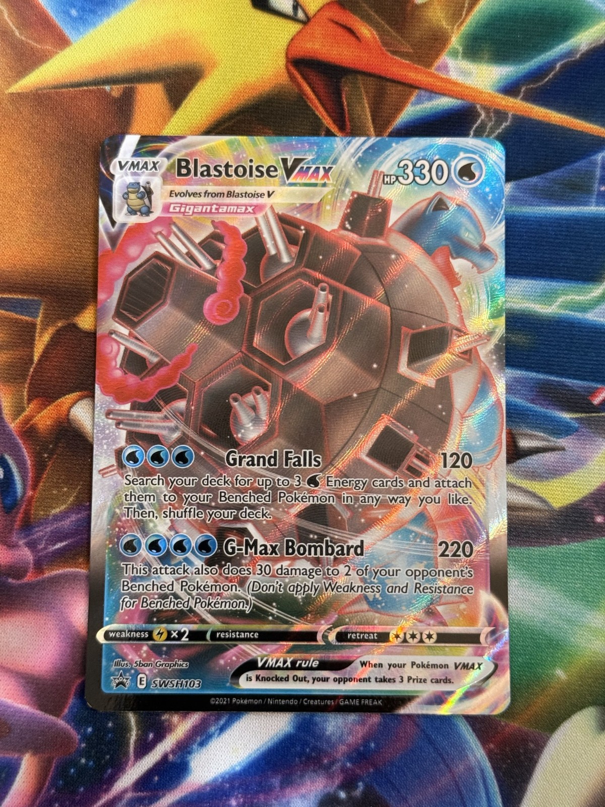 Pokemon Trading Card Game Blastoise VMAX Ultra Rare SWSH103 Black Star Promo NM