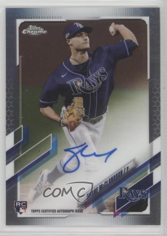 2021 Topps Chrome Rookie Auto Shane McClanahan #RA-SM Auto 1f86