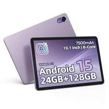Android 15 Tablet 10 Inch 2026 24GB RAM 8 16 128GB 7500mAh Long Purple