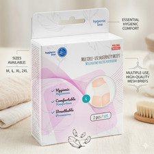 Reusable maternity mesh BRIEFS akuku postpartum knickers panties washable hosp