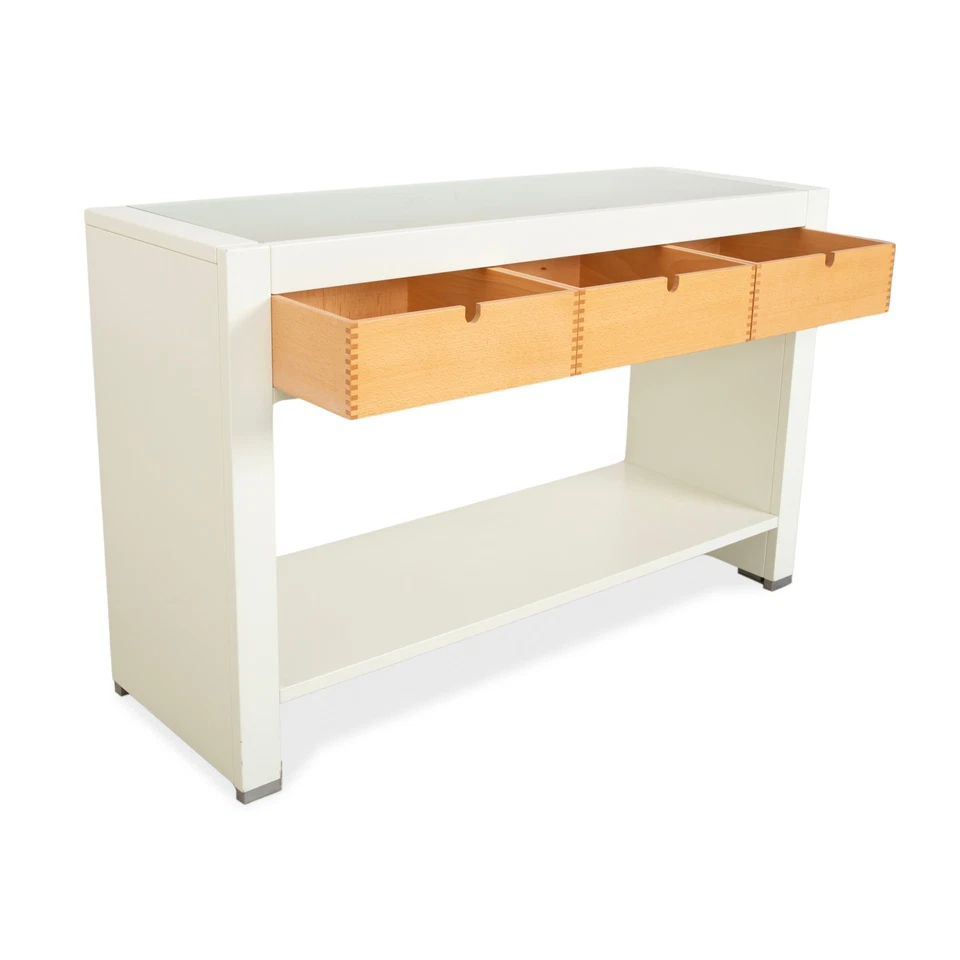 Hülsta Holz Sideboard Weiß Braun - Bild 4 von 4