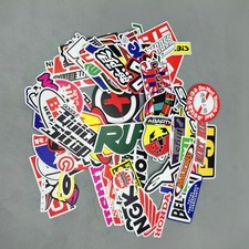 100PCS JDM Stickers Pack Car Motorcycle Racing Motocross Helmet Vinyl Decals Lot