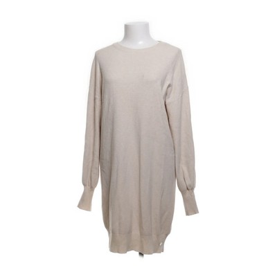 New J., Kleid, Größe: ONE SIZE, Beige, Elasthan/Viskose/Wolle, Einfarbig #Bst