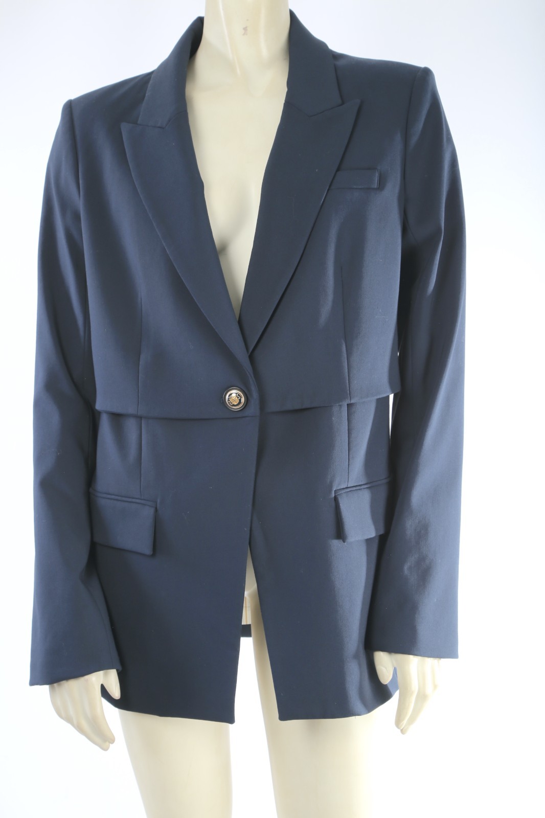 Veronica Beard Navy Dickey Single Button Blazer J… - image 1
