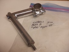 Raro stelo binario acciaio Cinelli "Mod 2" vintage anni 70 -10 cm -22,2 -25,4 morsetto -NOS