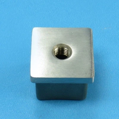 HÖRR EDELSTAHL Edelstahl Stopfen 30x30 x2 mm Verschluss Deckel Kappe Vierkantrohr M8 Gewinde
