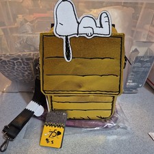 Peanuts 75th Anniversary Snoopy Sleeping Doghouse Crossbody Bag