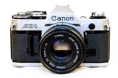 Canon AE-1 Film Camera w/ Lens FOR PARTS 35mm analog SLR NOT WORKING Vintage