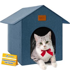 Outdoor Cat House Feral Cat Shelter,Outside Waterproof Cat House for Outdoor/