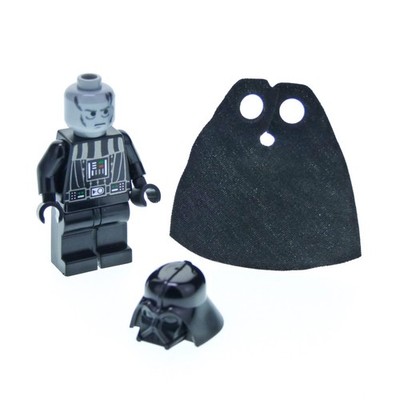 1x Lego Minifigur Star Wars Darth Vader schwarz Helm Todesstern 10188 sw0209