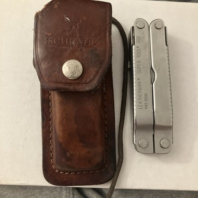 Leatherman Super Tool 200 Stainless Steel Multi-Tool Pliers with Leather Sheath