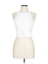 All in motion Women White Tank Top L