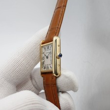 Cartier Tank 18K Yellow Gold Quartz Cream Dial Ladies Watch W1529856 3