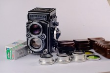 Rolleiflex 2.8F TLR 120 Roll Film Camera with Planar 80mm F2.8 Lens. St  u19251