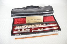 Yamaha YFL-581 Open Hole Silver Flute W/ Original Case Working